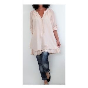 Soft Surroundings | Silk Blend Poet Tunic | USA